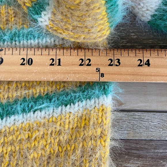 Urban Outfitters Kimchi Blue Fuzzy Sweater Size S Multicolor Slouchy Mock Neck - Picture 7 of 11